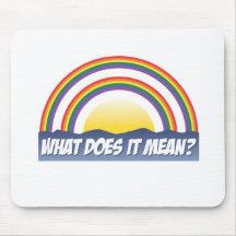 Double Rainbow What Does It Mean? Mouse Mat
