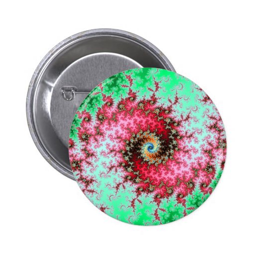 Double Spiral -. fractal design Buttons