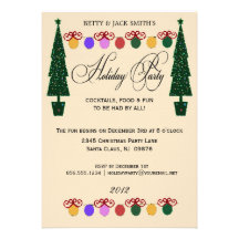 Double Tree Holiday Party Invitation