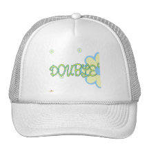 Double Trouble Yellow Blue Flowers Part 1 Mesh Hats