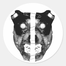 Doubleface Runde Aufkleber