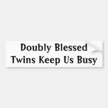 Doubly Blessed Bumper Stickers