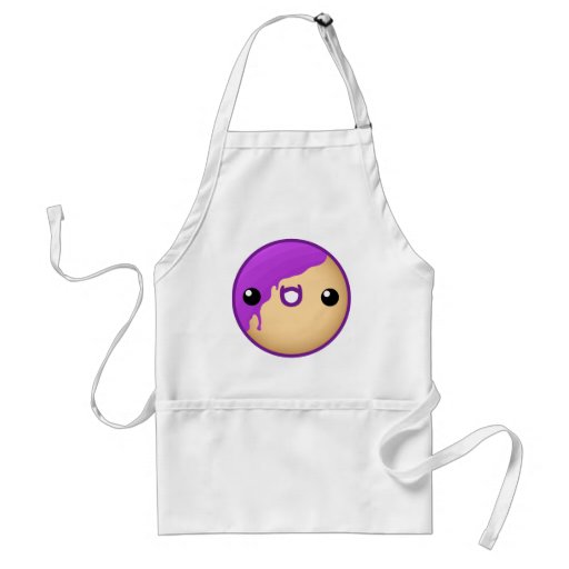 Doughnut Apron Purple