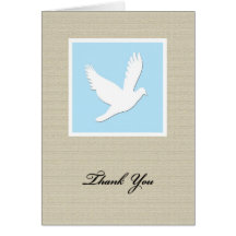 Dove Sympathy Thank You Card