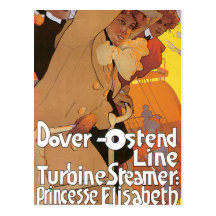 Dover-Ostend Line Postcard