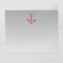 Down Arrow. Custom Flyer