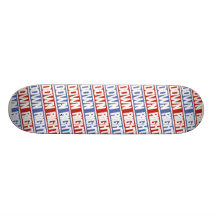 Down Right Red/Blue Skate Decks