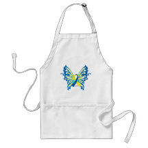 Down Syndrome Butterfly Ribbon Aprons