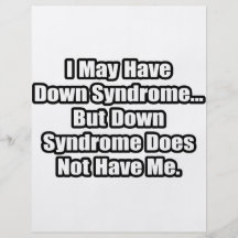 Down Syndrome Quote Full Colour Flyer