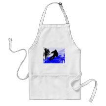 Downhill on the Ski Slope Edges Apron