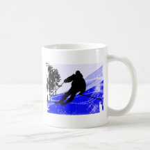 Downhill on the Ski Slope Mugs