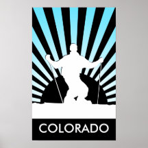 downhill ski colorado poster