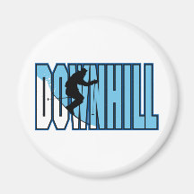 Downhill Skiing Magnet