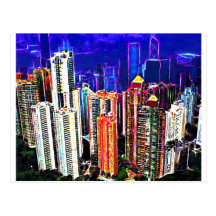 Downtown Hong Kong: China: Post Cards