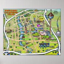 Downtown San Antonio Poster