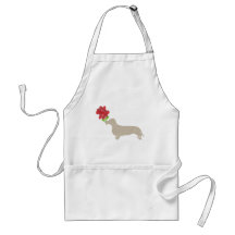 Doxie Delivers 12 Red Roses - Valentines Day!!!! Aprons
