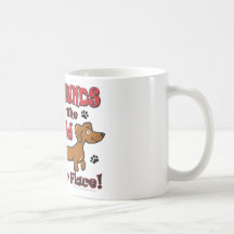 DOXIE-HAPPY COFFEE MUGS