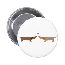 doxie love pinback button