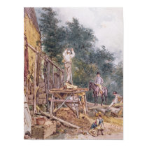 Dr. Monro inspecting his stables posters
