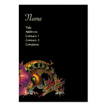 DRAGO, Monogram ,black  purple Business Card