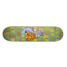 Dragon and Birthday Cake Skateboard Deck