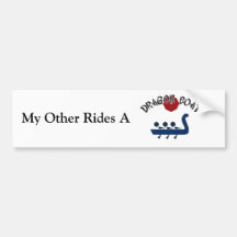 Dragon Boat Fully Customisable Design Bumper Sticker