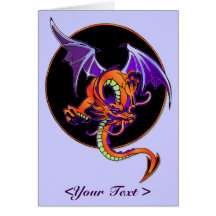 Dragon Circle Greeting Cards