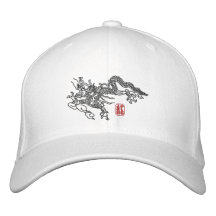 Dragon Embroidery Embroidered Baseball Caps