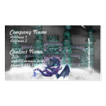 Dragon Guarding Castle Business Cards business cards