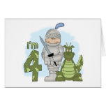 Dragon Knight 4th Birthday Greeting Cards