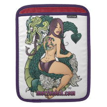 Dragon lady ipad sleeve by morfeoink