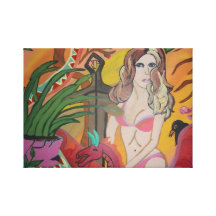 Dragon Lady Stretched Canvas Prints