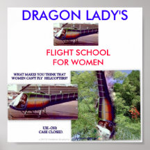 DRAGON LADY'S FLIGHT SCHOOL FOR WOMEN PRINT