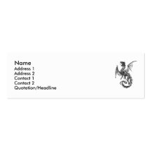 dragon, Name, Address 1, Address 2, Contact 1, ... Business Cards