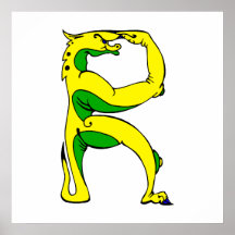 dragon R Print