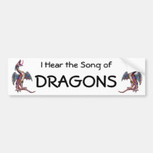 Dragon Song Bumper Sticker