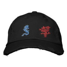 Dragon wars embroidered baseball caps