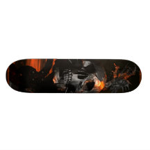 Dragon with Skull skateboard