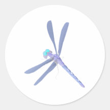 Dragonfly Dragonfliles Round Sticker