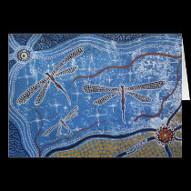 DRAGONFLY DREAMING Card cards
