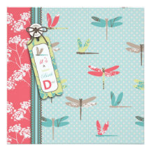 Dragonfly Dreams Invitation Square