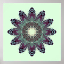 Dragonfly Wings Mandala Print