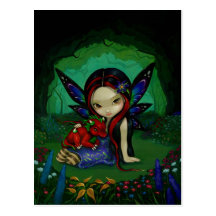 "Dragonling Garden I" Postcard