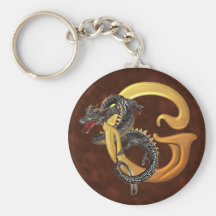 Dragonlore Initial G Keychains