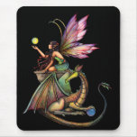Dragon's Orbs Fairy and Dragon by Molly Harrison Mouse Pads