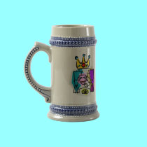 Drama King with Drama King in script letters mugs