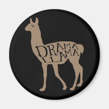 Drama Llama Refrigerator Magnet