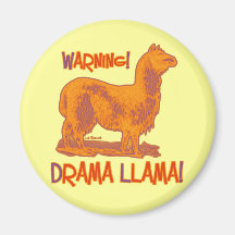 Drama Llama Refrigerator Magnets