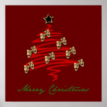 Drama Mask Christmas Tree Posters
