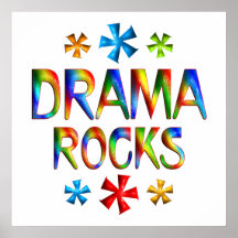 DRAMA ROCKS PRINT
